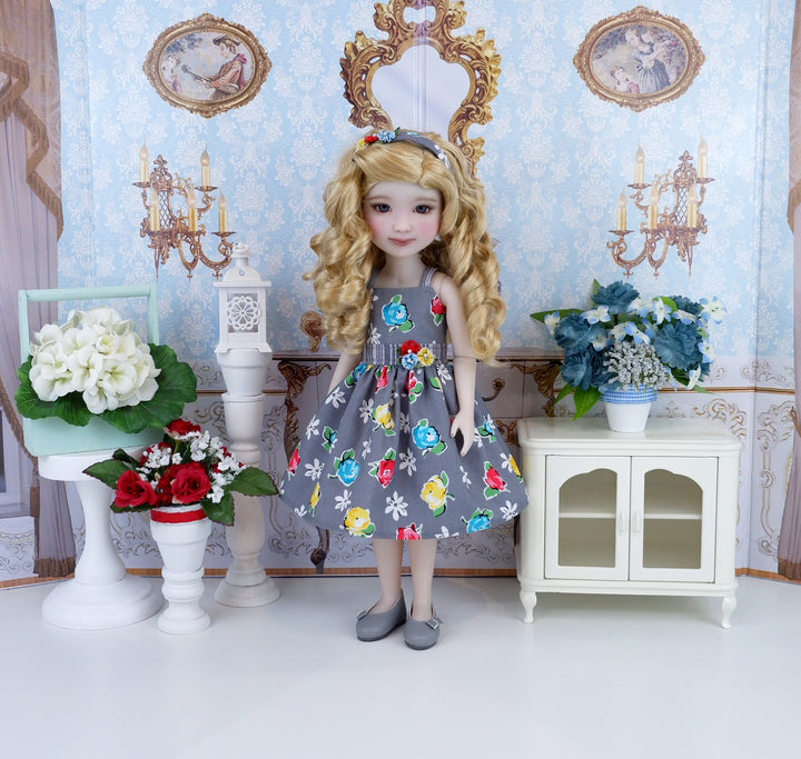 Summer Roses - dress with shoes for Ruby Red Fashion Friends doll