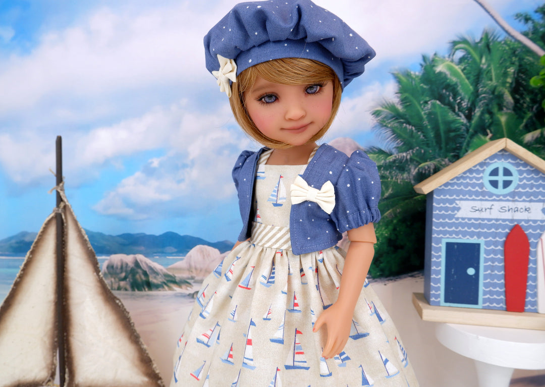 Summer Sailing - dress & jacket with shoes for Ruby Red Fashion Friends doll