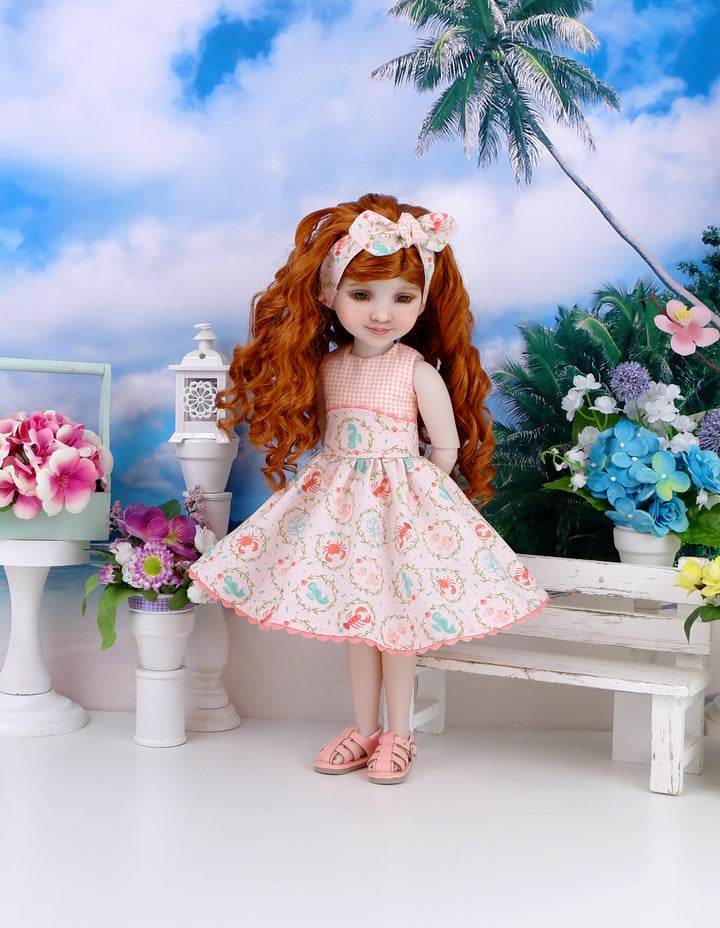 Summer Sealife - dress and sandals for Ruby Red Fashion Friends doll