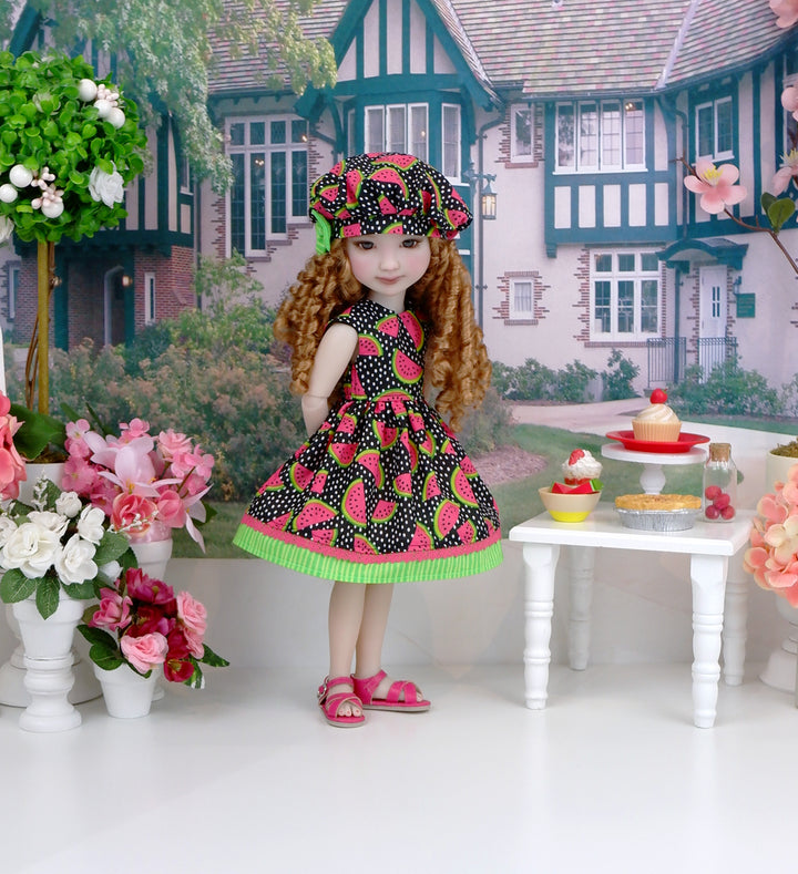 Summer Watermelon - dress with sandals for Ruby Red Fashion Friends doll