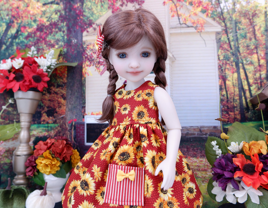Sunflower Field - dress with boots for Ruby Red Fashion Friends doll