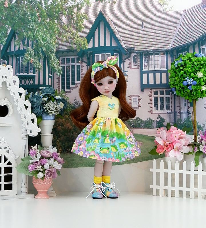 Sunnyside Pond - dress with boots for Ruby Red Fashion Friends doll