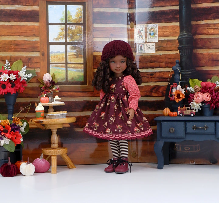 Sunset Roses - dress with boots for Ruby Red Fashion Friends doll