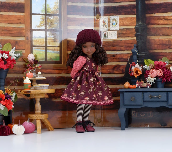 Sunset Roses - dress with boots for Ruby Red Fashion Friends doll