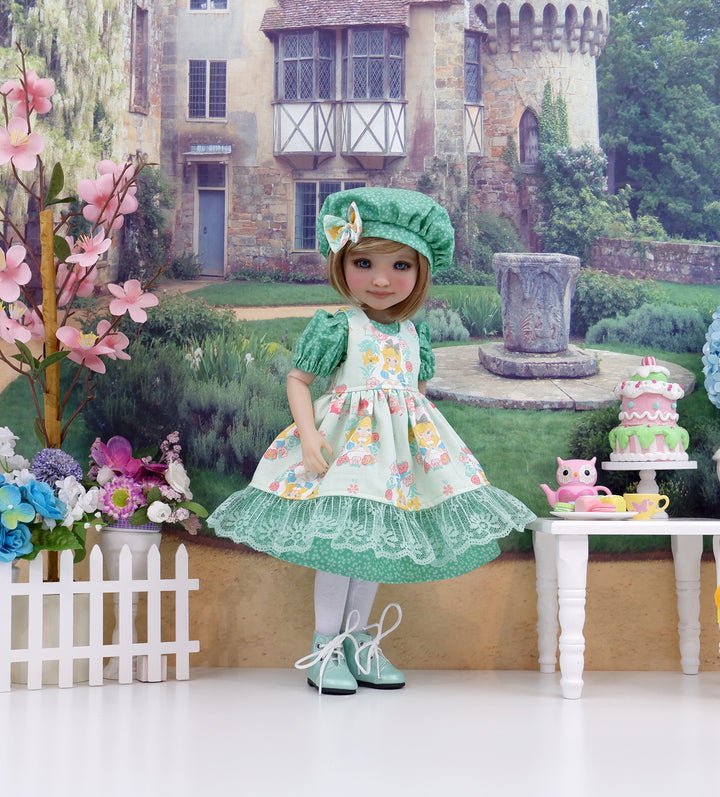 Sweet Alice - dress & pinafore with boots for Ruby Red Fashion Friends doll