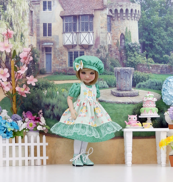 Sweet Alice - dress & pinafore with boots for Ruby Red Fashion Friends doll