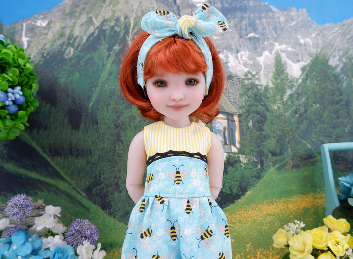 Sweet Bumblebee - romper & boots for Ruby Red Fashion Friends doll