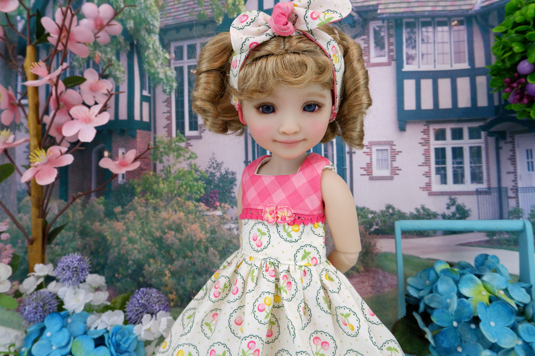 Sweet Cherries - dress with loafers for Ruby Red Fashion Friends doll