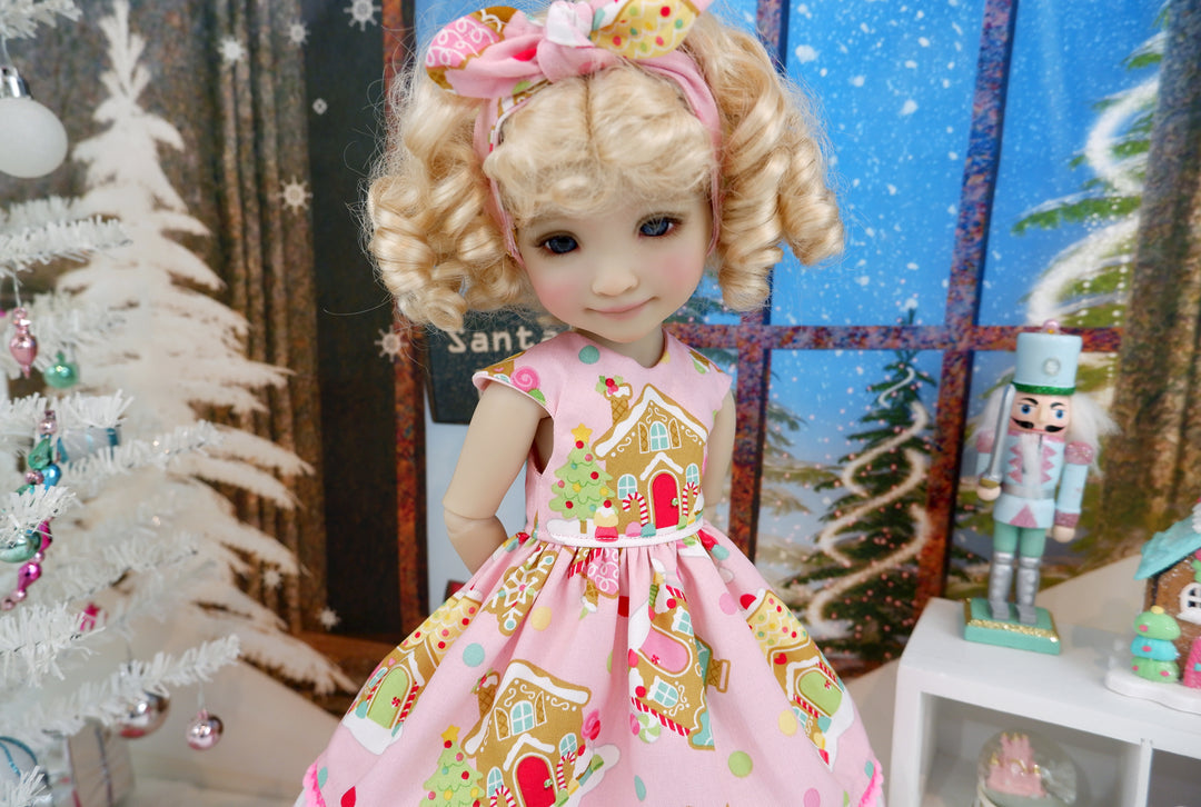 Sweet Gingerbread House - dress with boots for Ruby Red Fashion Friends doll