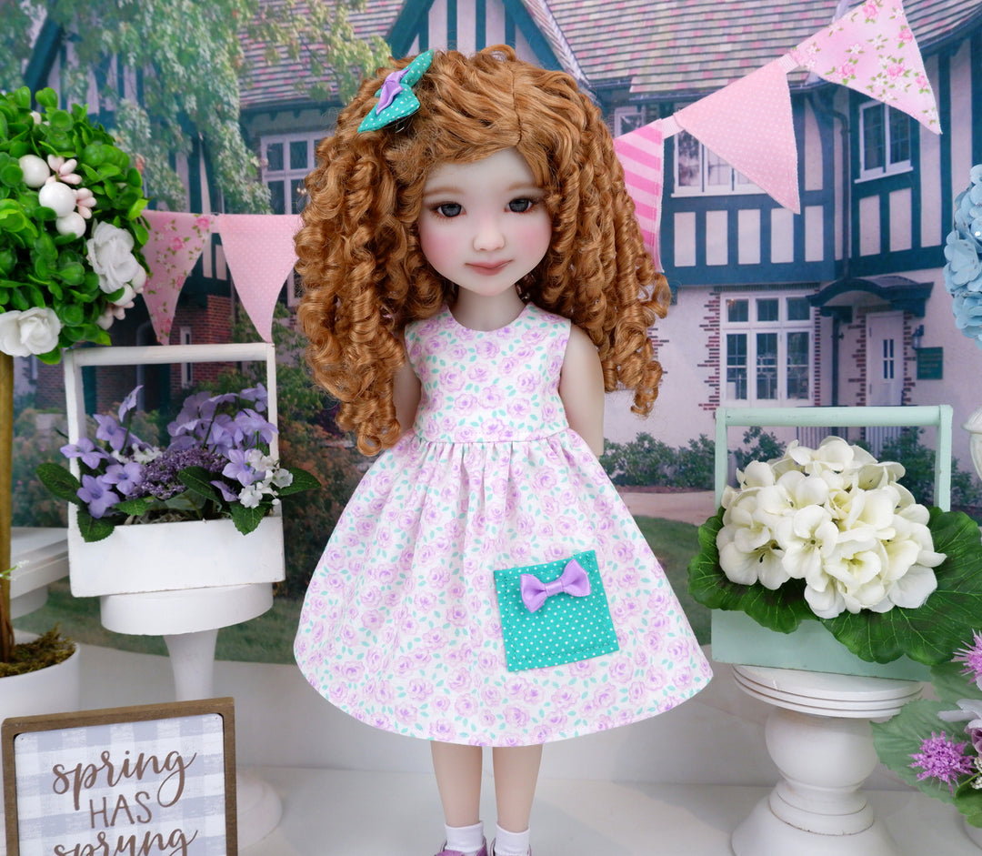 Sweet Rose - dress with sweater and shoes for Ruby Red Fashion Friends doll