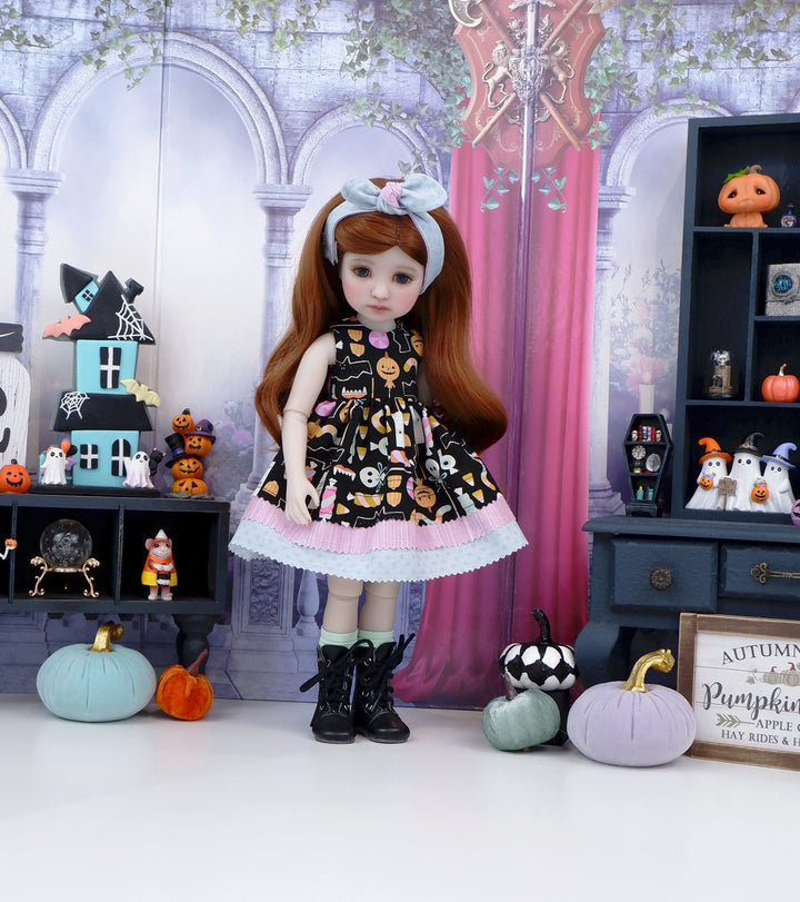 Sweets for Halloween - dress with boots for Ruby Red Fashion Friends doll