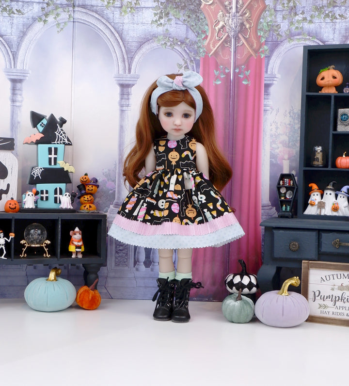 Sweets for Halloween - dress with boots for Ruby Red Fashion Friends doll