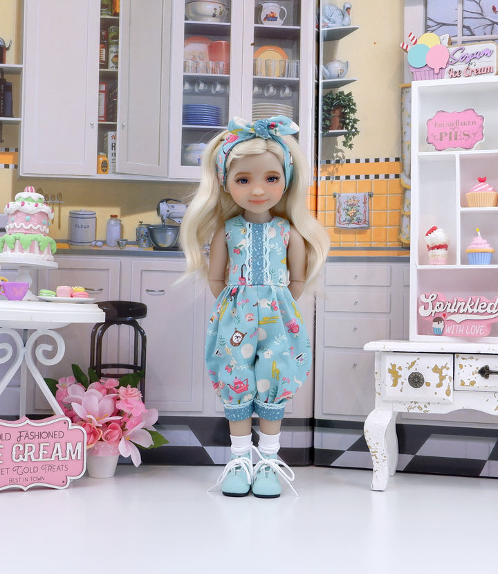 Tea & Sweets - romper with boots for Ruby Red Fashion Friends doll