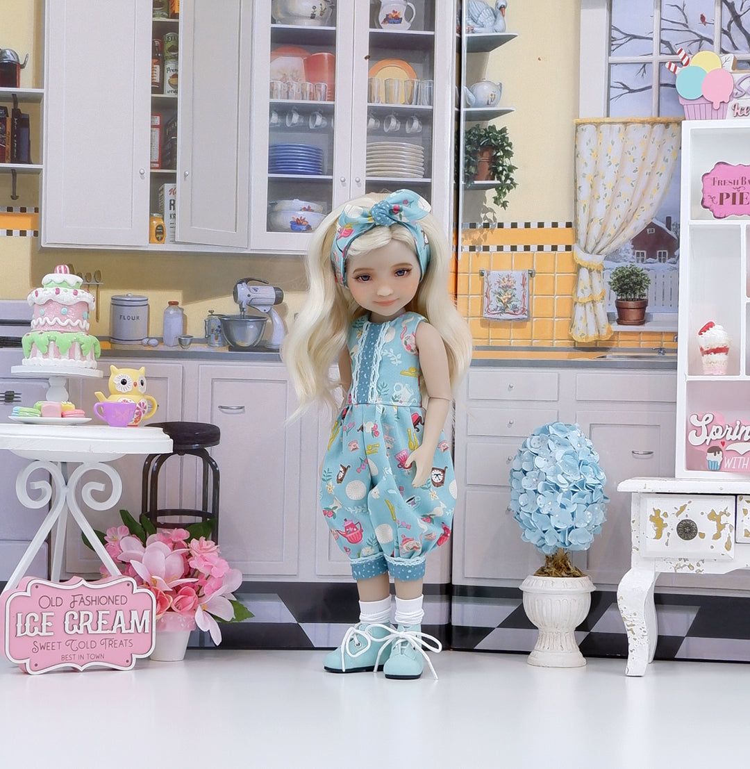 Tea & Sweets - romper with boots for Ruby Red Fashion Friends doll