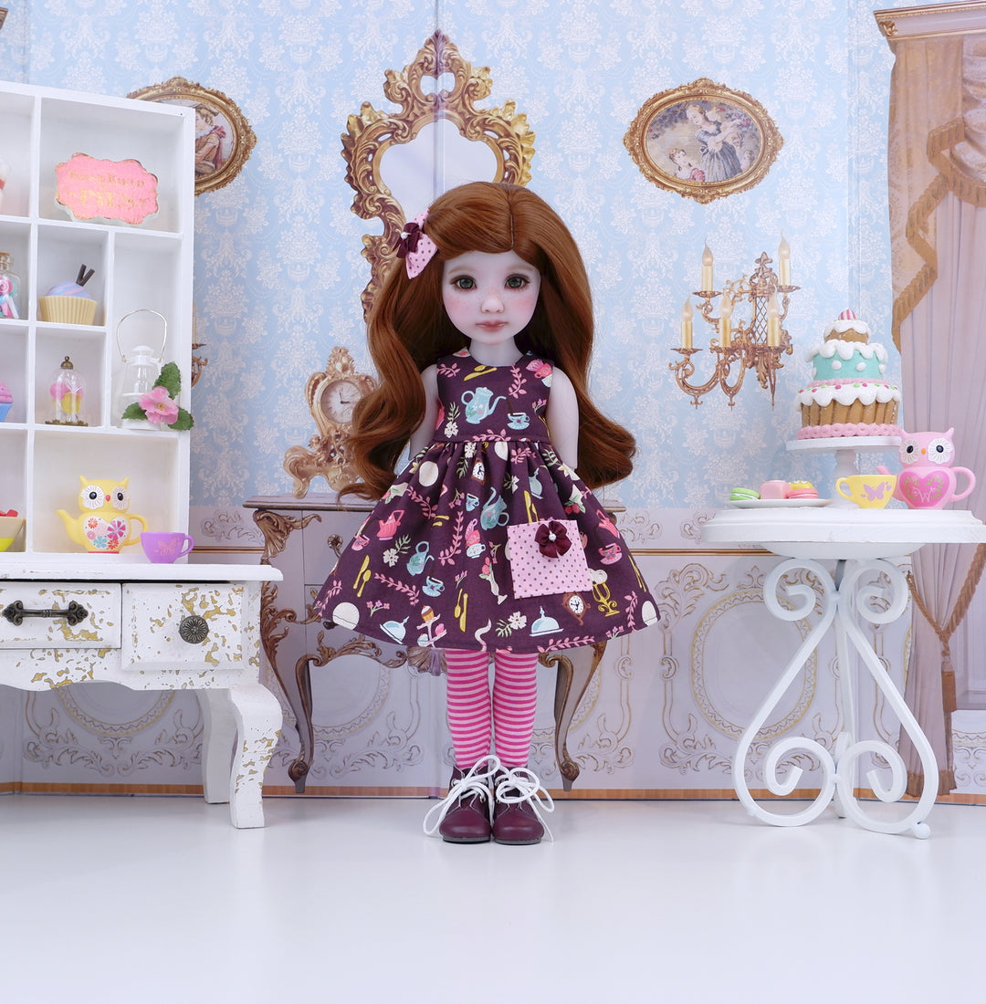 Tea Time - dress with boots for Ruby Red Fashion Friends doll