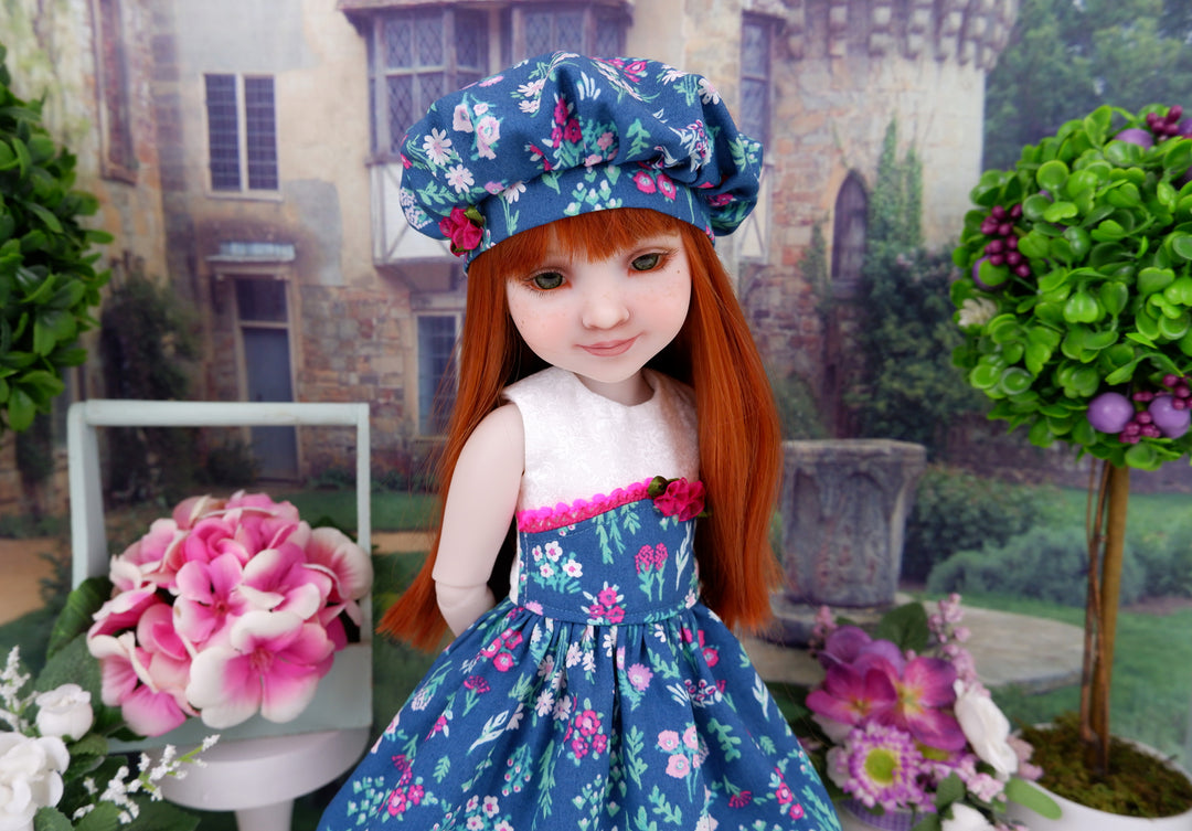 Teal Fields - dress with sandals for Ruby Red Fashion Friends doll