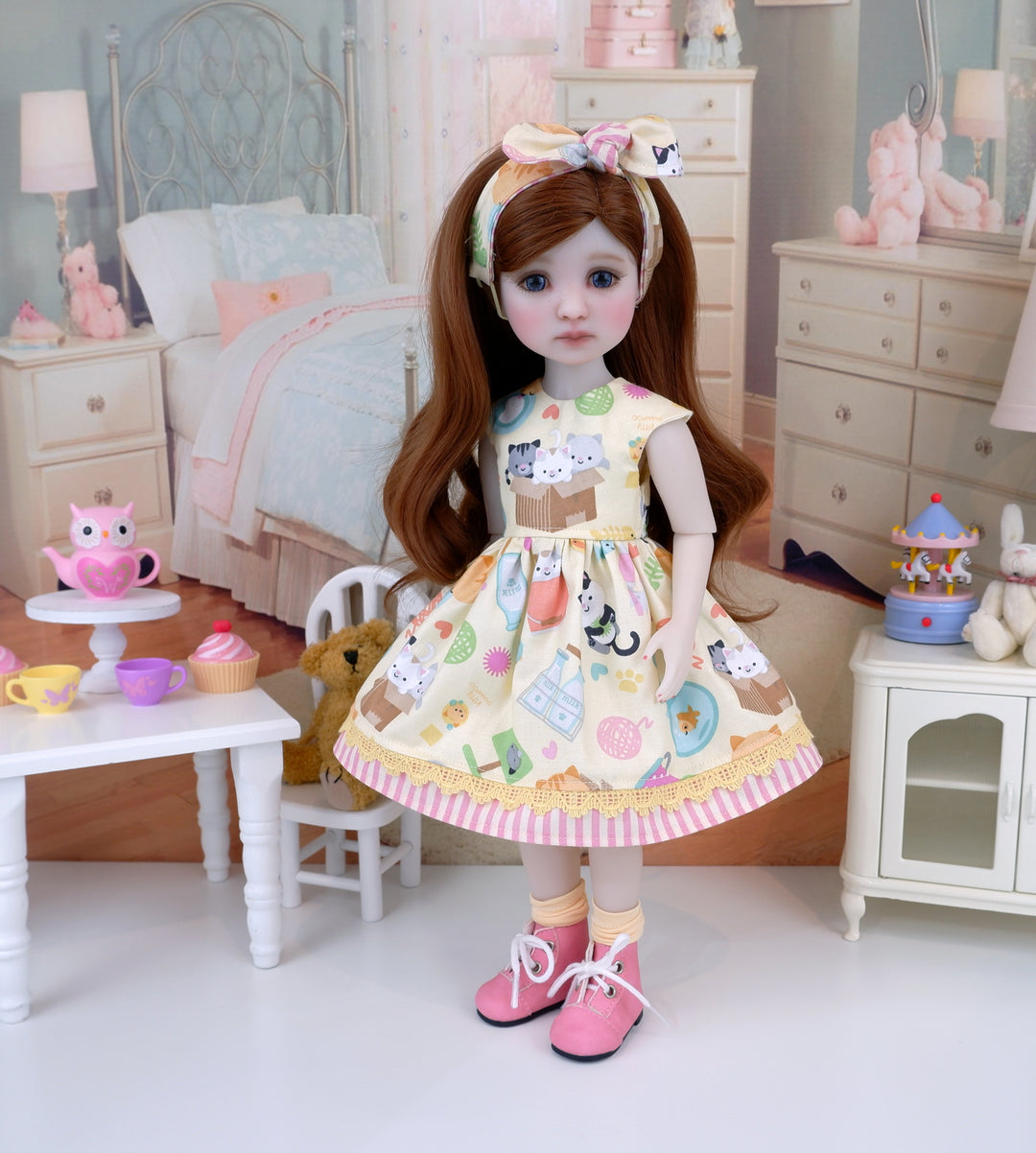 Three Little Kittens - dress with boots for Ruby Red Fashion Friends doll