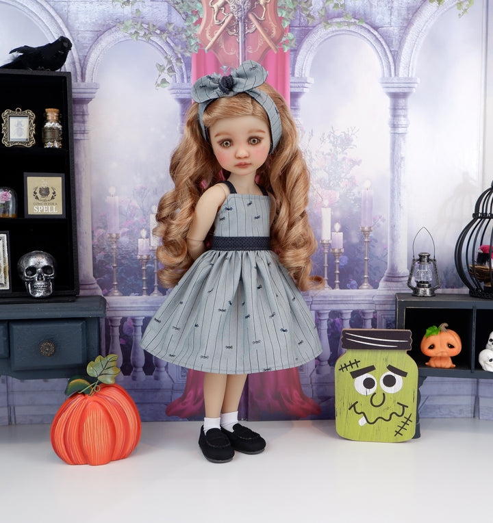 Tiny Spiders - dress with shoes for Ruby Red Fashion Friends doll