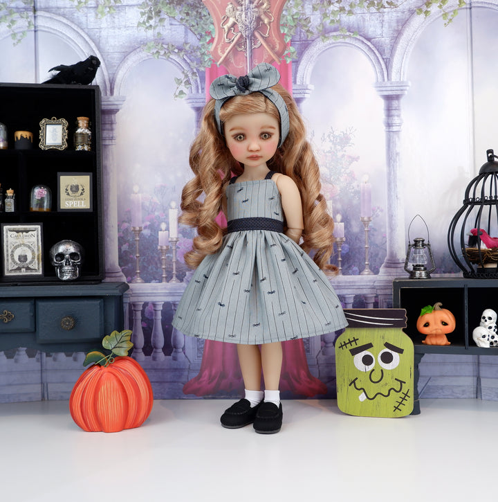 Tiny Spiders - dress with shoes for Ruby Red Fashion Friends doll