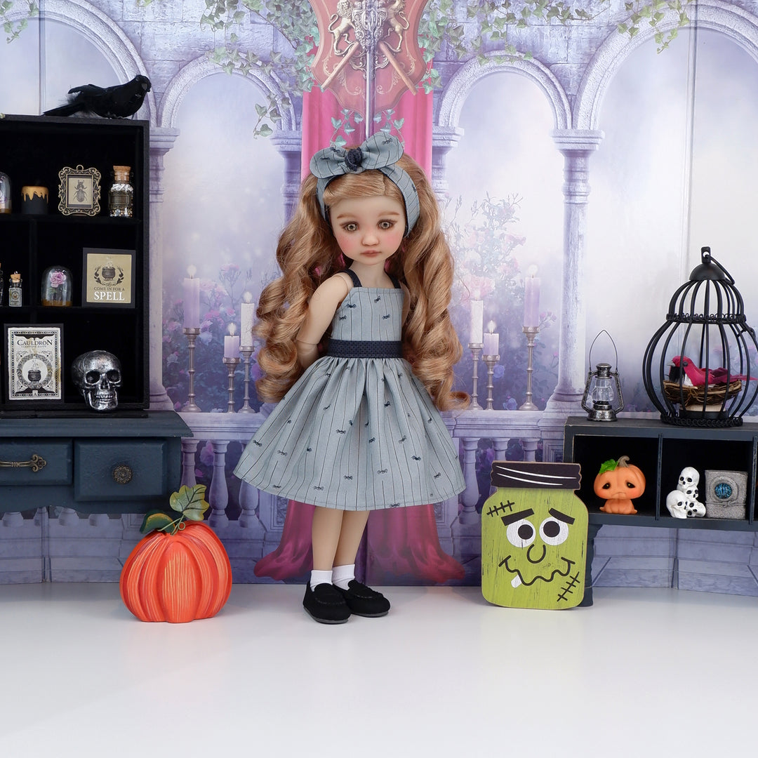 Tiny Spiders - dress with shoes for Ruby Red Fashion Friends doll