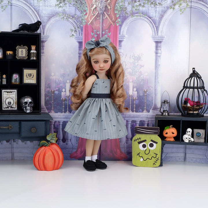 Tiny Spiders - dress with shoes for Ruby Red Fashion Friends doll