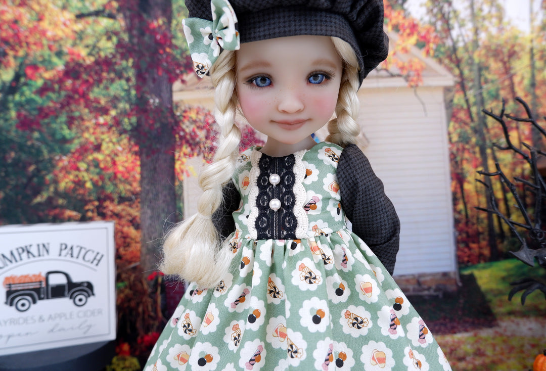 Treat Season - dress and hat with boots for Ruby Red Fashion Friends doll