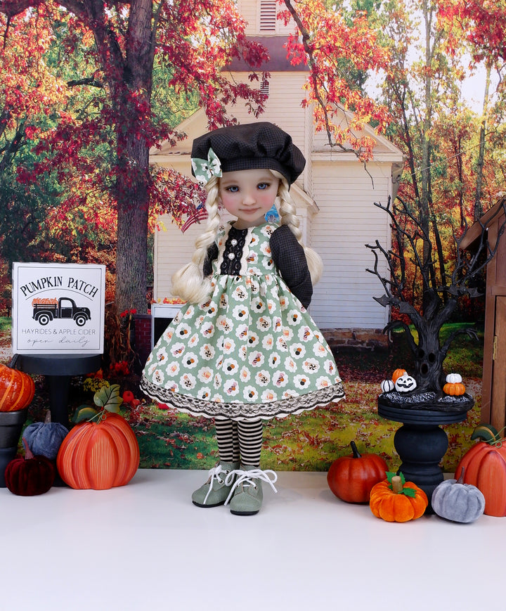 Treat Season - dress and hat with boots for Ruby Red Fashion Friends doll