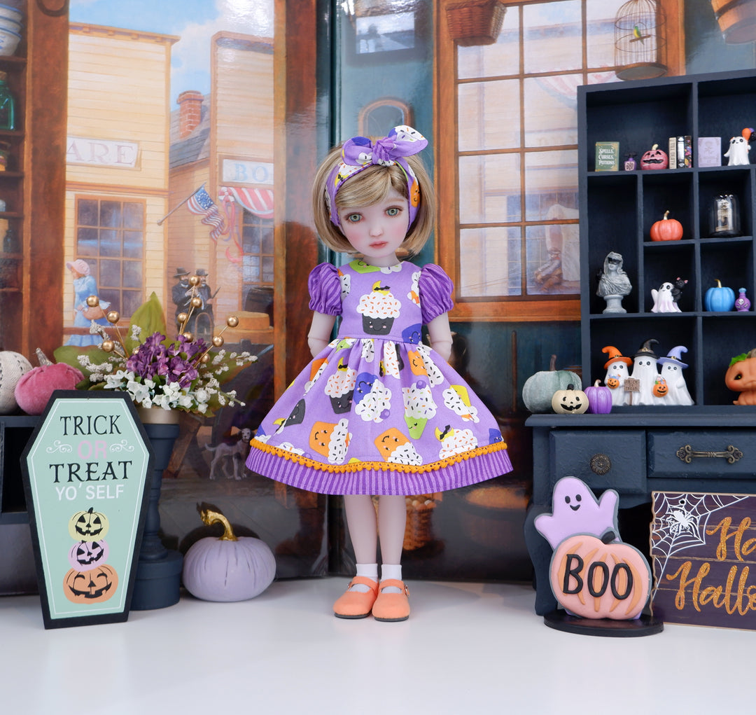 Trick or Treat Cakes - dress and shoes for Ruby Red Fashion Friends doll