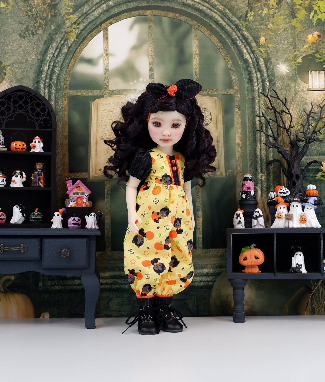 Trickster Kitty - romper with boots for Ruby Red Fashion Friends doll