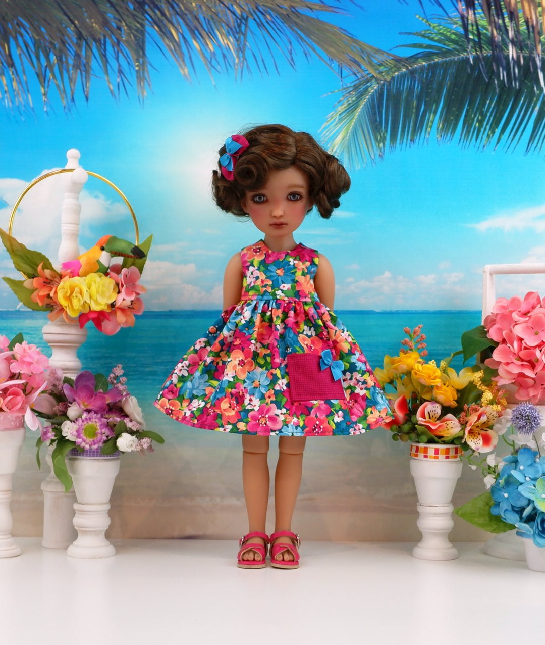 Tropic Garden - dress with sandals for Ruby Red Fashion Friends doll