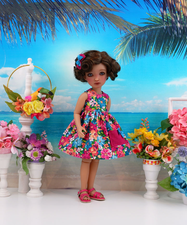 Tropic Garden - dress with sandals for Ruby Red Fashion Friends doll