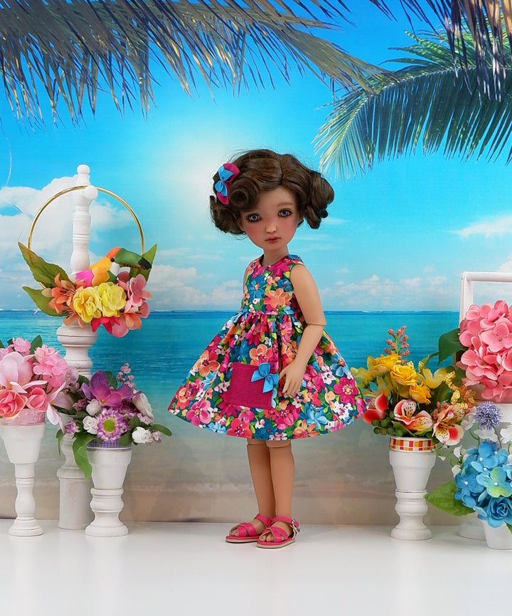 Tropic Garden - dress with sandals for Ruby Red Fashion Friends doll