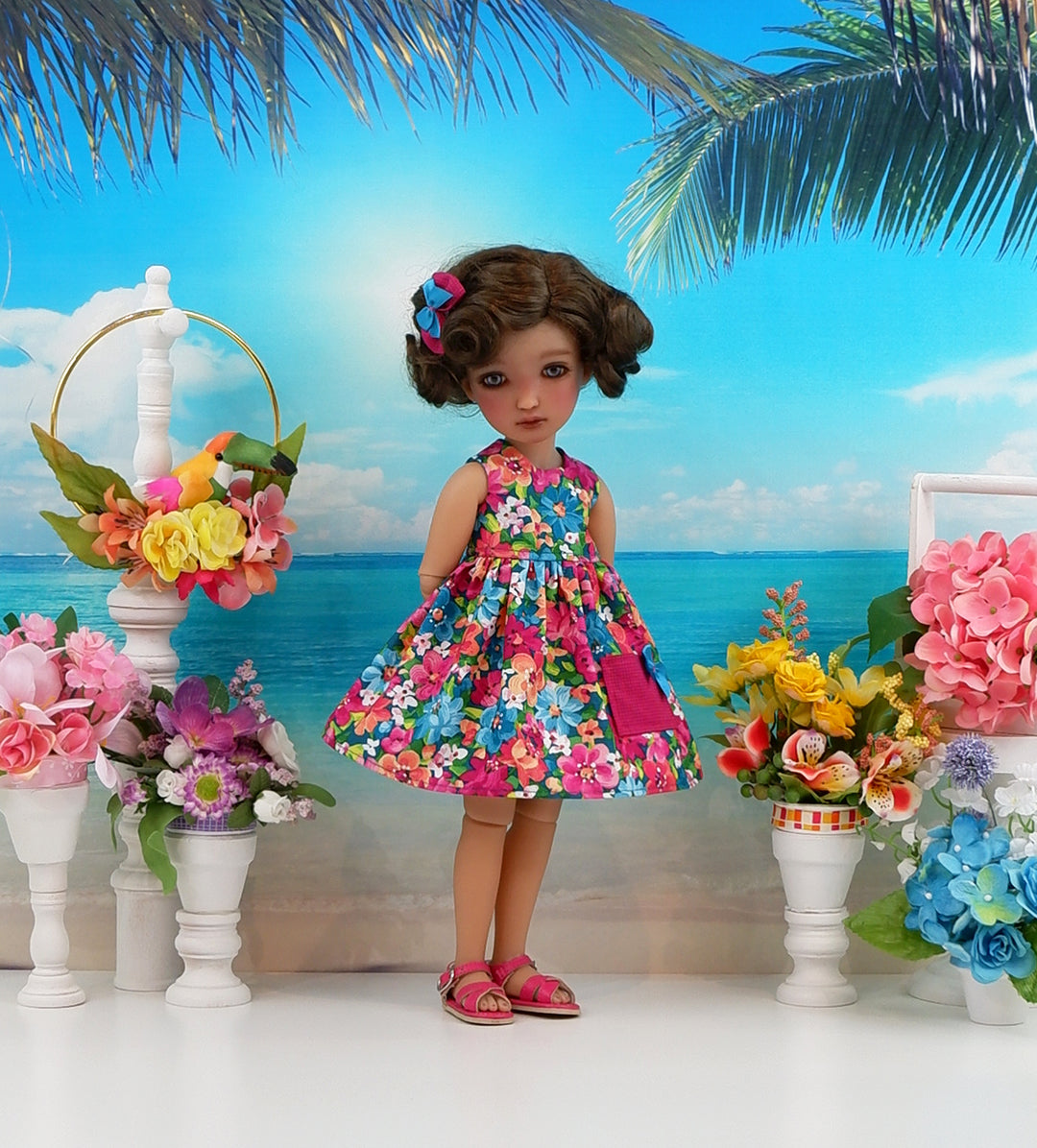 Tropic Garden - dress with sandals for Ruby Red Fashion Friends doll