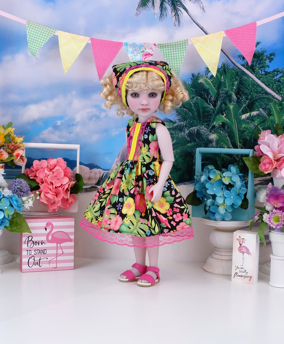 Tropic Paradise - dress with sandals for Ruby Red Fashion Friends doll