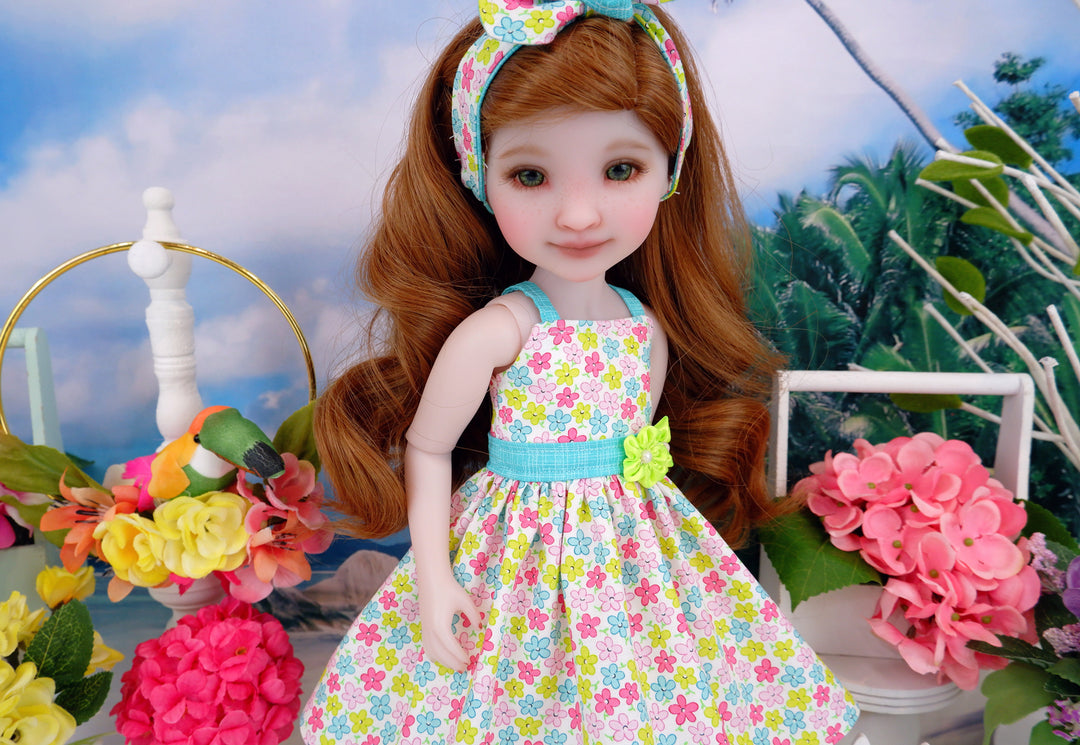 Tropical Brights - dress and shoes for Ruby Red Fashion Friends doll