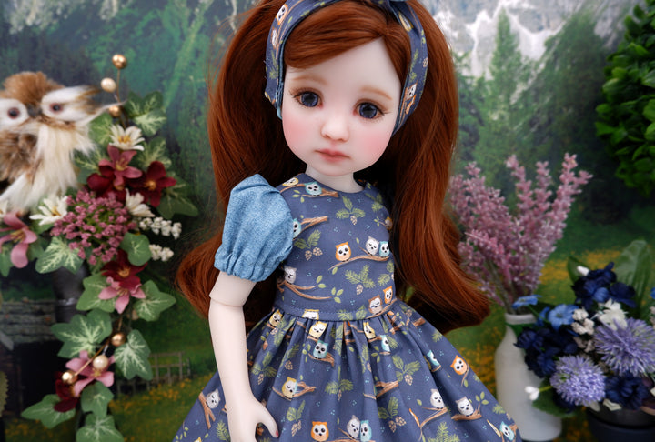 Two Owl Branch - dress and shoes for Ruby Red Fashion Friends doll