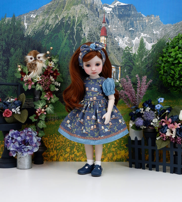 Two Owl Branch - dress and shoes for Ruby Red Fashion Friends doll