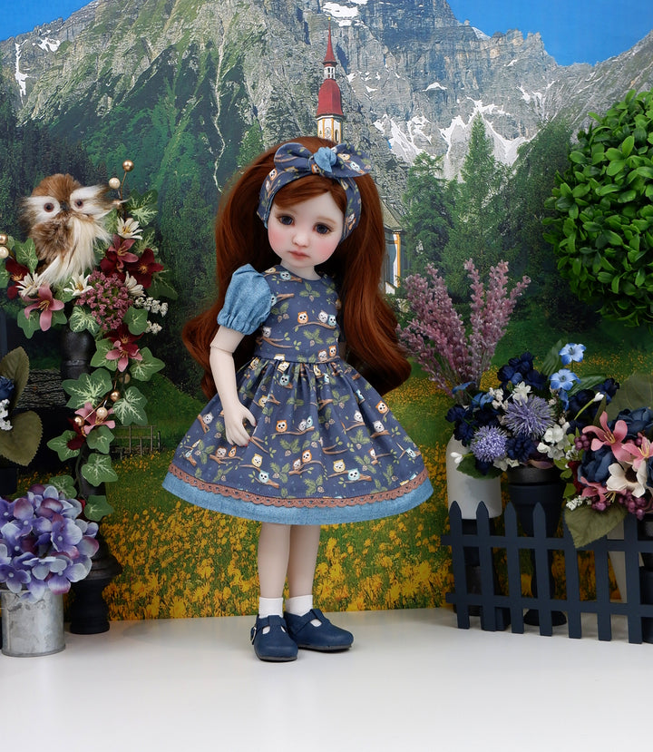 Two Owl Branch - dress and shoes for Ruby Red Fashion Friends doll