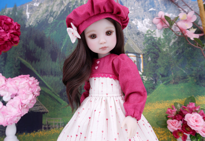 Valentine Elegance - dress with shoes for Ruby Red Fashion Friends doll