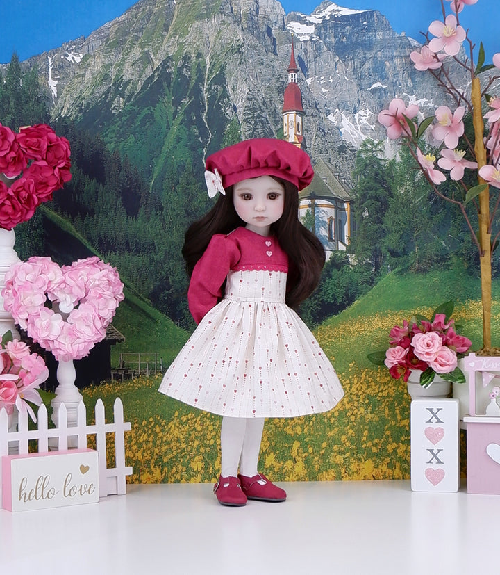 Valentine Elegance - dress with shoes for Ruby Red Fashion Friends doll