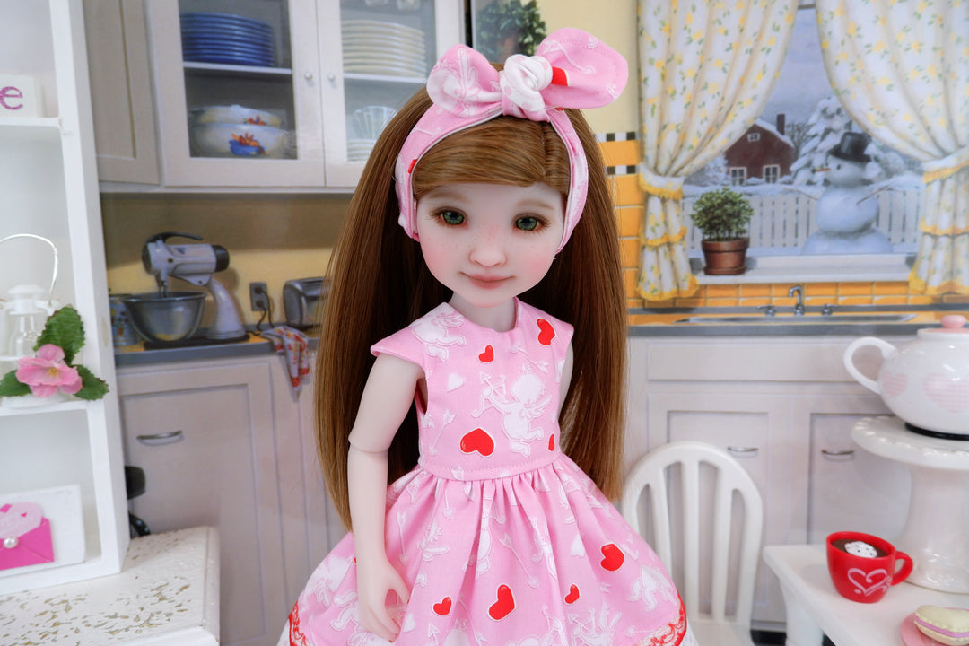 Valentine's Cupid - dress with shoes for Ruby Red Fashion Friends doll