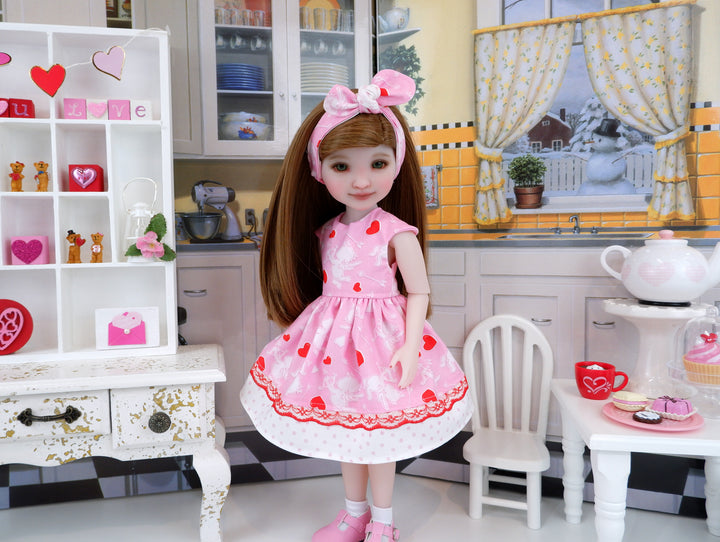 Valentine's Cupid - dress with shoes for Ruby Red Fashion Friends doll