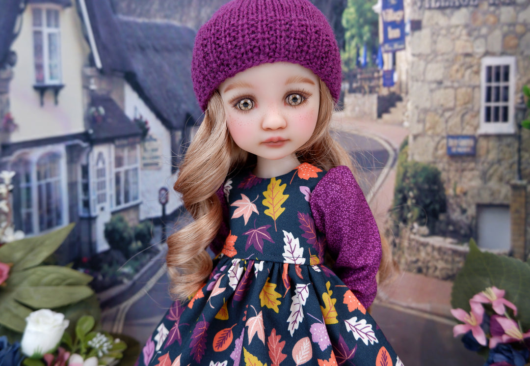 Vibrant Autumn - dress with boots for Ruby Red Fashion Friends doll
