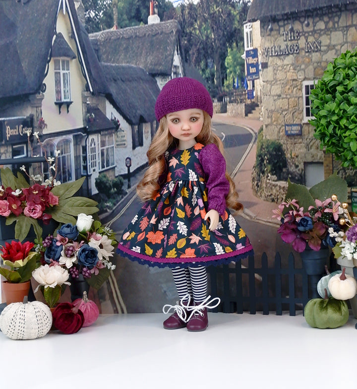 Vibrant Autumn - dress with boots for Ruby Red Fashion Friends doll