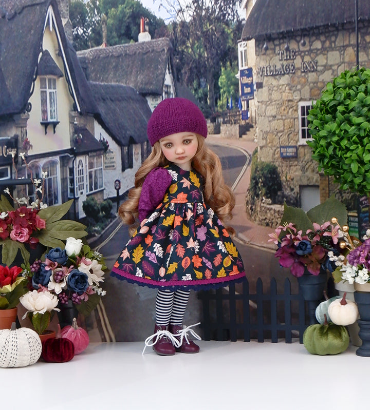 Vibrant Autumn - dress with boots for Ruby Red Fashion Friends doll