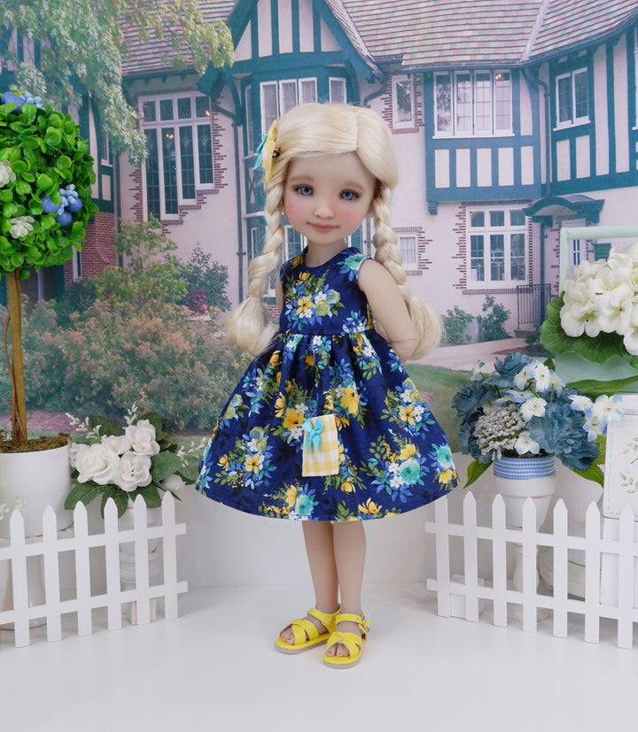 Vibrant Meadow - dress with sandals for Ruby Red Fashion Friends doll