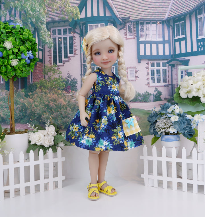 Vibrant Meadow - dress with sandals for Ruby Red Fashion Friends doll