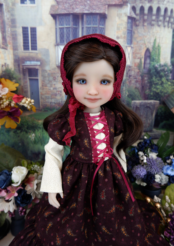 Victorian Autumn - dress with bonnet & boots for Ruby Red Fashion Friends doll