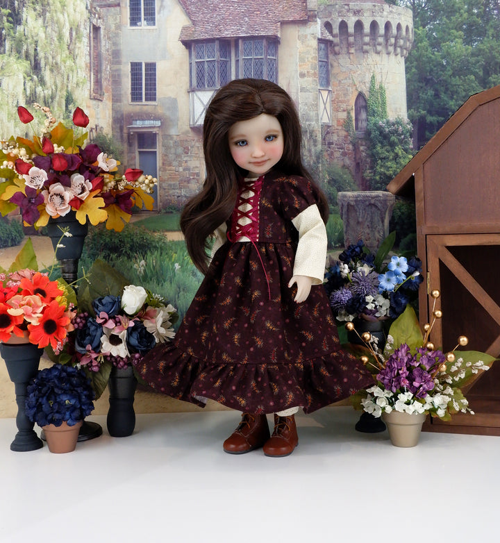 Victorian Autumn - dress with bonnet & boots for Ruby Red Fashion Friends doll