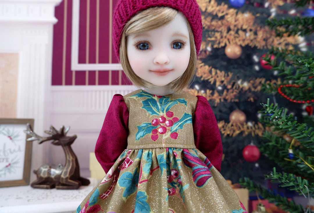 Vintage Holly - dress ensemble with shoes for Ruby Red Fashion Friends doll